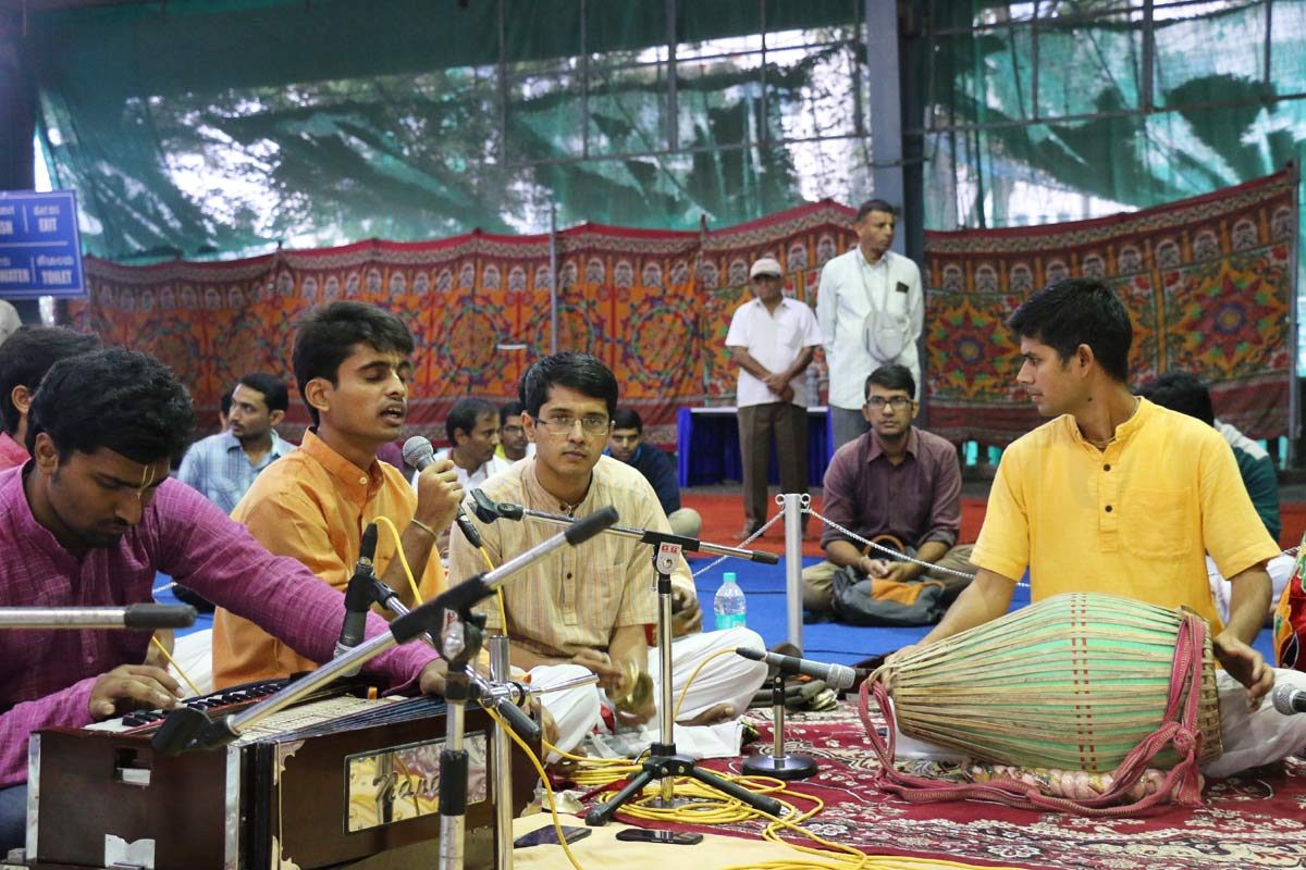 FOLK devotees singing Kirtan