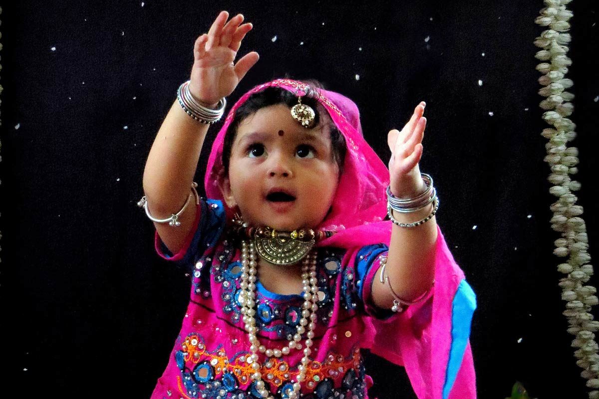 baby radha costume