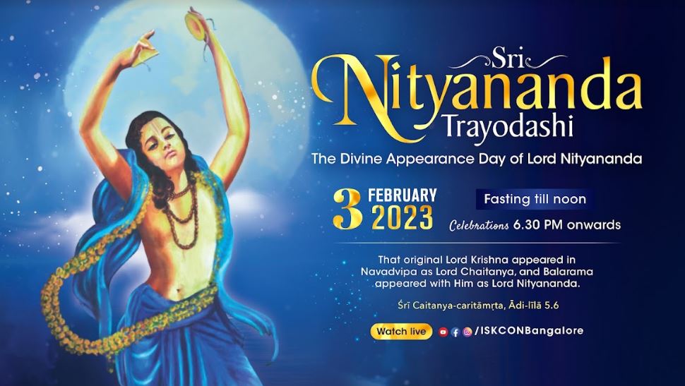 Sri Nityananda Trayodashi - 22 Feb 2024 - ISKCON Bangalore