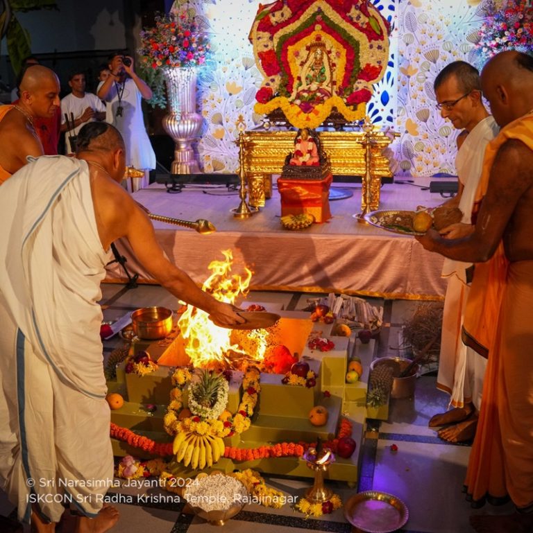 Sri Narasimha Jayanti 2024 Festivities ISKCON Bangalore